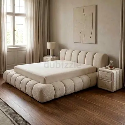 Brand New Luxury Cotton fabric Queen Bed Available