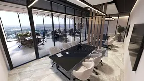Furnished Office | Samana Barari Avenue | Pool & Skyline Views