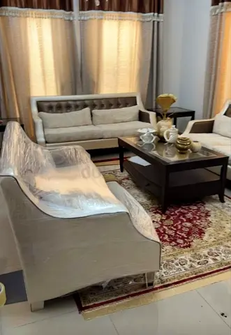 3-seater and two 2-seater cream sofa set. Throw Away Price!