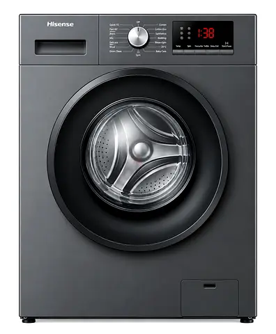 Hisense Front Load Washing Machine - 7kg, Grey