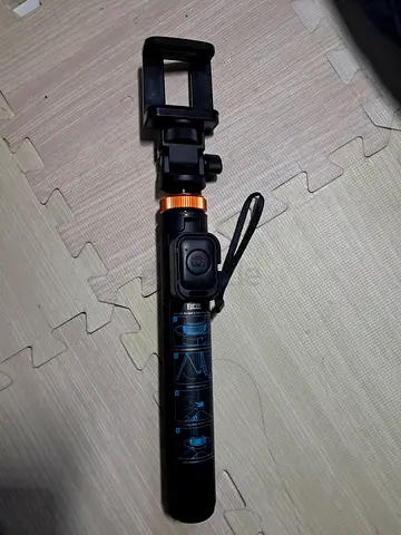 Compact Bluetooth Selfie Stick with Remote and Tripod Stand