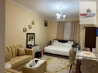 Fully furnished studio apartment for rent in Al Yasmeen Towers,