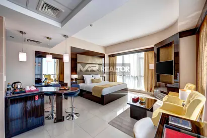 High-Floor Studio in Gevora Tower | Partial Burj Khalifa View