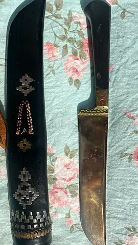 Rare Antique Uzbek Pchak Knife - Anti-Poison Handle