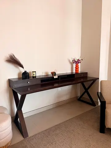 Wood Console Table The Address
