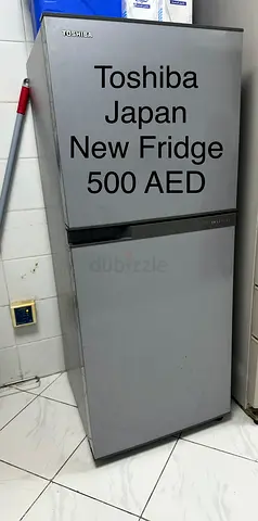 Toshiba Top Freezer Fridge – NEW Condition, 500 AED