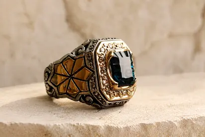 خاتم توباز لندني - London Topaz Ring