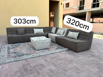Amazing Condition Al Huzaifa Modular Sofa with footstool
