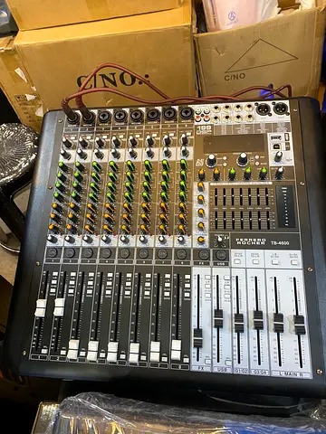 TB-4600 12-Channel Audio Mixer — Used, Working