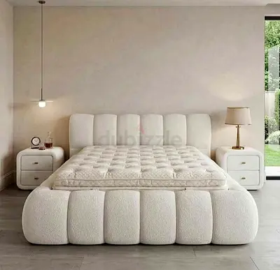 Brand New Luxury Cotton fabric Queen Bed Available