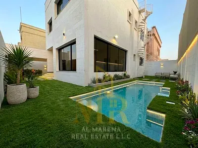 Luxury Villa for Sale in Al Rawda 1 – Ajman | Directly Opposite the Mosque | Private Pool | 5 Master Bedrooms | Freehold