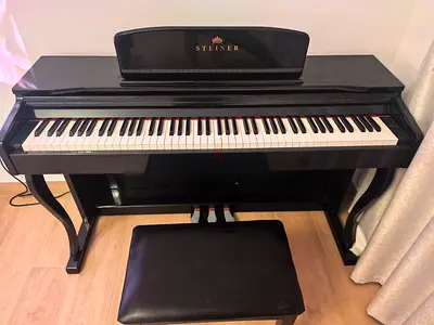 Steiner digital upright piano with bench - Never Used New Piano