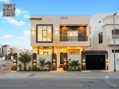 فيلا مودرن للبيع في الياسمين جاردنز – عجمان | 5 غرف ماستر | رووف | تصميم فاخر