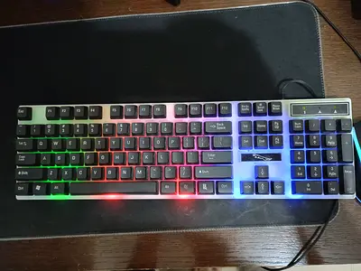 Wired RGB Mechanical-Style Keyboard (Full Size) - Good Working Condition
