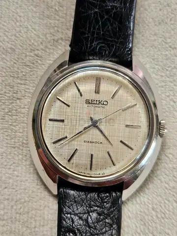 Vintage Seiko Automatic Diashock Men's Watch - Classic Silver Dial