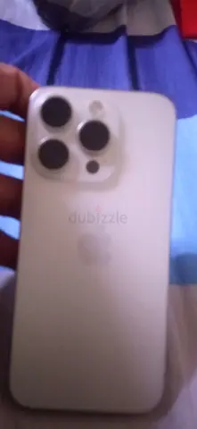 Used iPhone 15 pro (white) TDRA — perfect condition