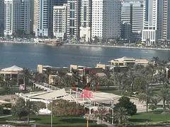 Spacious 1BR Apartment for Annual Rent in Al Majaz 2 with Sea View, Chiller Free, Large Living Room,