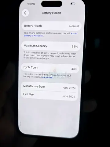 iPhone 15  (like new) — 88% Battery,