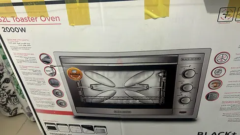 Black+Decker 32L Toaster Oven 2000W - Good Condition