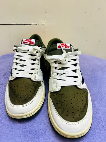 Jordan 1 Low OG SP Travis Scott Medium Olive Size 43