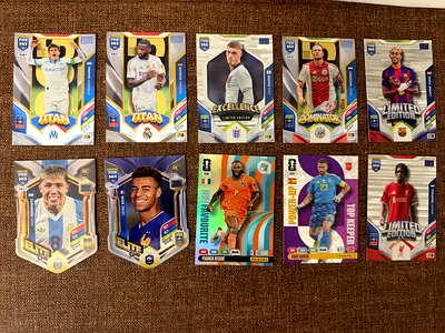 All of 10 Football Trading Cards - Limited & Special Editions
