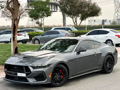FORD MUSTANG GT 2024 GCC UNDER WARRANTY AND CONTRACT SERVICE NO ACCIDENTS NO PAINT