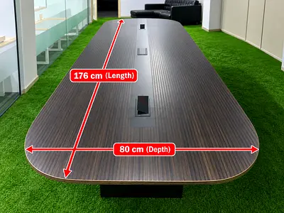 Large wooden conference table - modern office boardroom table