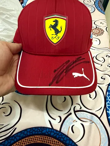 Charles Leclerc signed Ferrari cap
