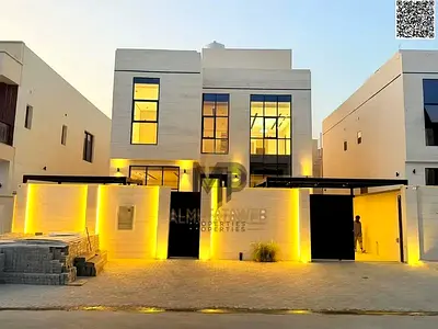 Luxury villa for sale in Ajman featuring high-end finishes and modern design; freehold ownership for all nationalities with no down payment—an excepti