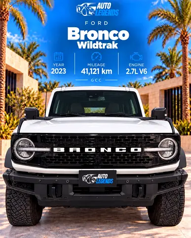 Ford Bronco Wildtrak Sasquatch - Agency Warranty and Service Contract Included