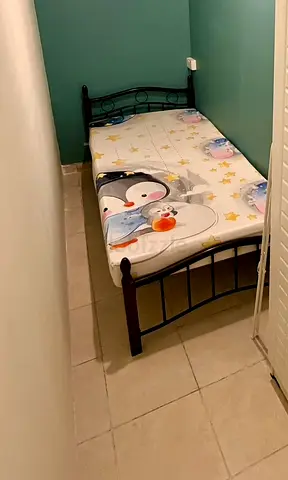 URGENT SALE! Almost New Single Metal Bed + Mattress Pick up Immediately.