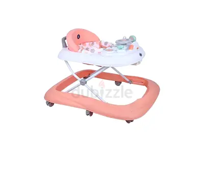 Lightweight Baby Walker with Seat and Play Tray - Pink