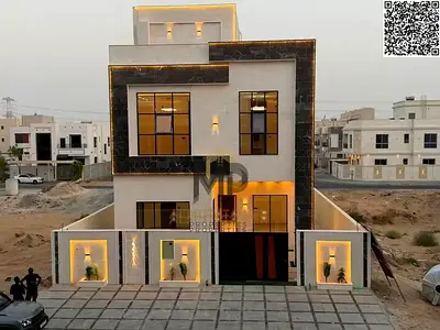 فيلا فاخرة للبيع في الياسمين – عجمان | 6 غرف ماستر، 3 صالات، طابقان + روف، تصميم راقٍ ومساحات واسعة، شاملة جميع التجهيزات والتوصيلات والرسوم، مع تم