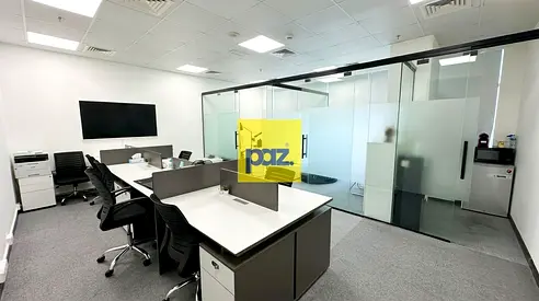 Hot Offer | Modern Office | 3 partitions | High Floor | Near Metro | 4 Cheque