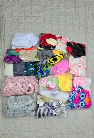 Newborn Photography Props & Plush Wraps Set — Blankets, Rugs, Headbands