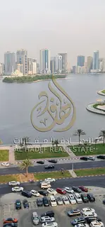 For Annual Rent in Sharjah | Al Majaz 3 Spacious Apartment with Lagoon View | 3 Bedrooms, Living Roo