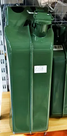 Used Green Metal Jerry Can / Fuel Can - 20L (Good Condition)