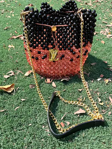 Luxurious handmade beaded bag
