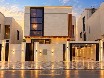 Luxury Villa for Sale in Al Yasmeen, Ajman | 5 Master Bedrooms | Interior Courtyard with Fountain | Price Includes All Fees and Services