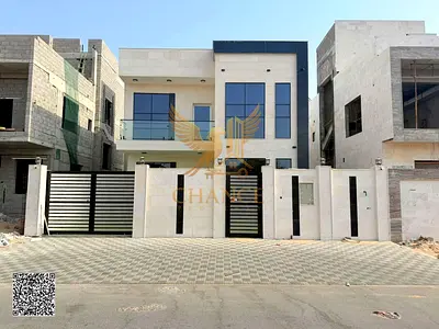 فيلا فاخرة للبيع في عجمان | 5 غرف نوم | طابق أرضي + طابق أول + سطح | تصميم عصري