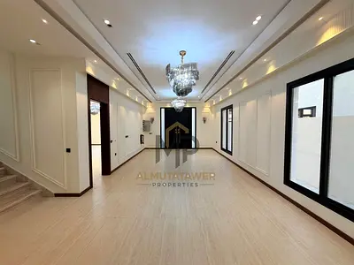 فيلا فاخرة للبيع في الحليو 2 – عجمان، 5 غرف ماستر، أرضي + أول + روف، شاملة الكهرباء والمياه ورسوم التسجيل والتمليك — فرصة مميزة للسكن الراقي والاست