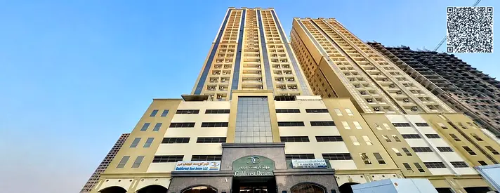 1-Bedroom Apartment with Studio Room for Sale in Goldcrest Tower, Ajman