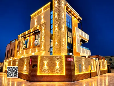 Luxury 5BR Master Villa Opposite Mosque in Al Helio 2 Ajman | Private Pool, Large Terrace & Rooftop | 5,000 Sq Ft
