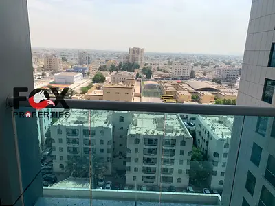 2BR Apartment for Annual Rent in City Tower, Ajman. 2 bathrooms, closed kitchen and parking. AED 40,000/year, 4 or 6 payments. Security deposit by che