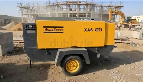 DIESEL AIR COMPRESSOR - ATLAS COPCO 400 CFM - 2017 MODEL - LOW RUNNING HOURS -