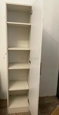 White single door white cupboard