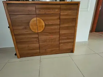 Solid wood shoe cupboard - good condition