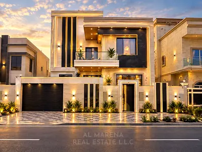 Your dream villa for sale in Ajman, two floors and a rooftop, directly from the owner | Super deluxe finishing | Special discount for cash payments |