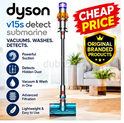 Dyson V15s Detect Submarine Cordless Vacuum - Powerful Suction