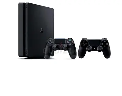 Sony Playstation 4 - 500 GB - Slim Version, PS4 with 2 Controller
